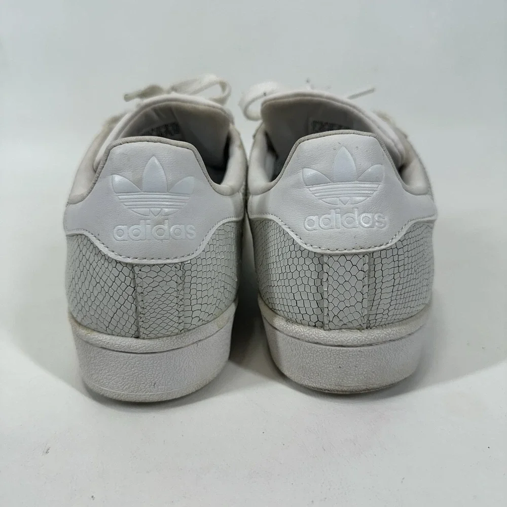 Adidas‎ Superstar Snakeskin Reptile Men's Size 7 White S76996 2016